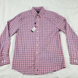 Johnny O Rapids Shirt Pink Purple Plaid Medium